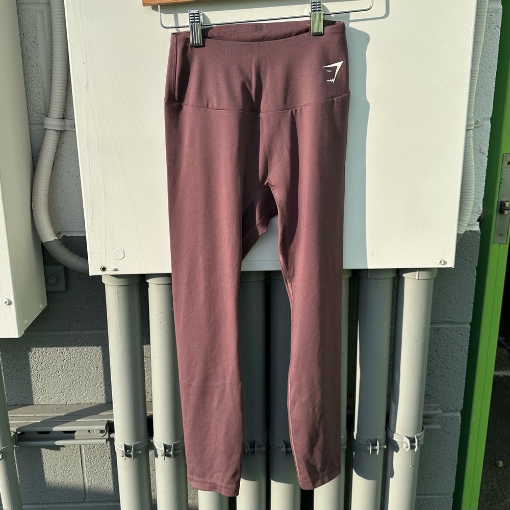 Burgundy Gymshark Leggings, size S